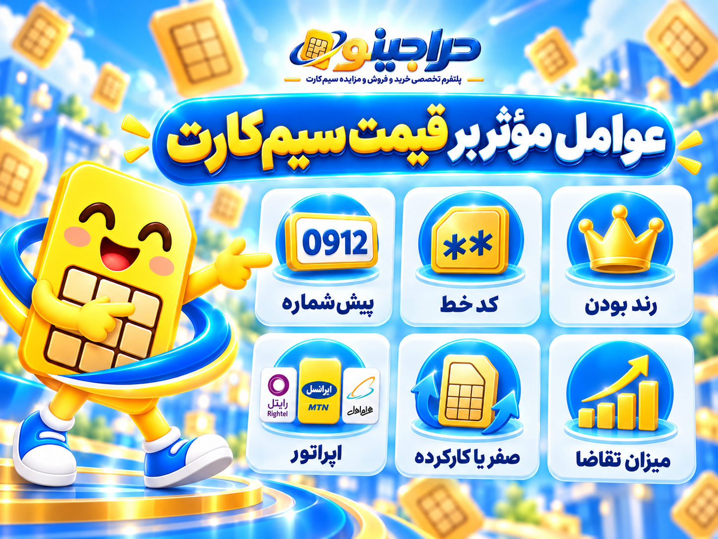 عوامل موثر بر قیمت سیم کارت 0912 و شماره های رند